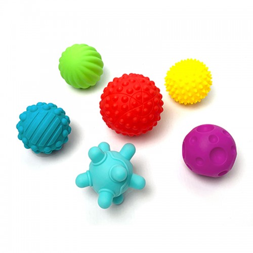 Hap-P-Kid Little Learner Textured Sensory Soft Ball Set - 6pcs| 6 months+